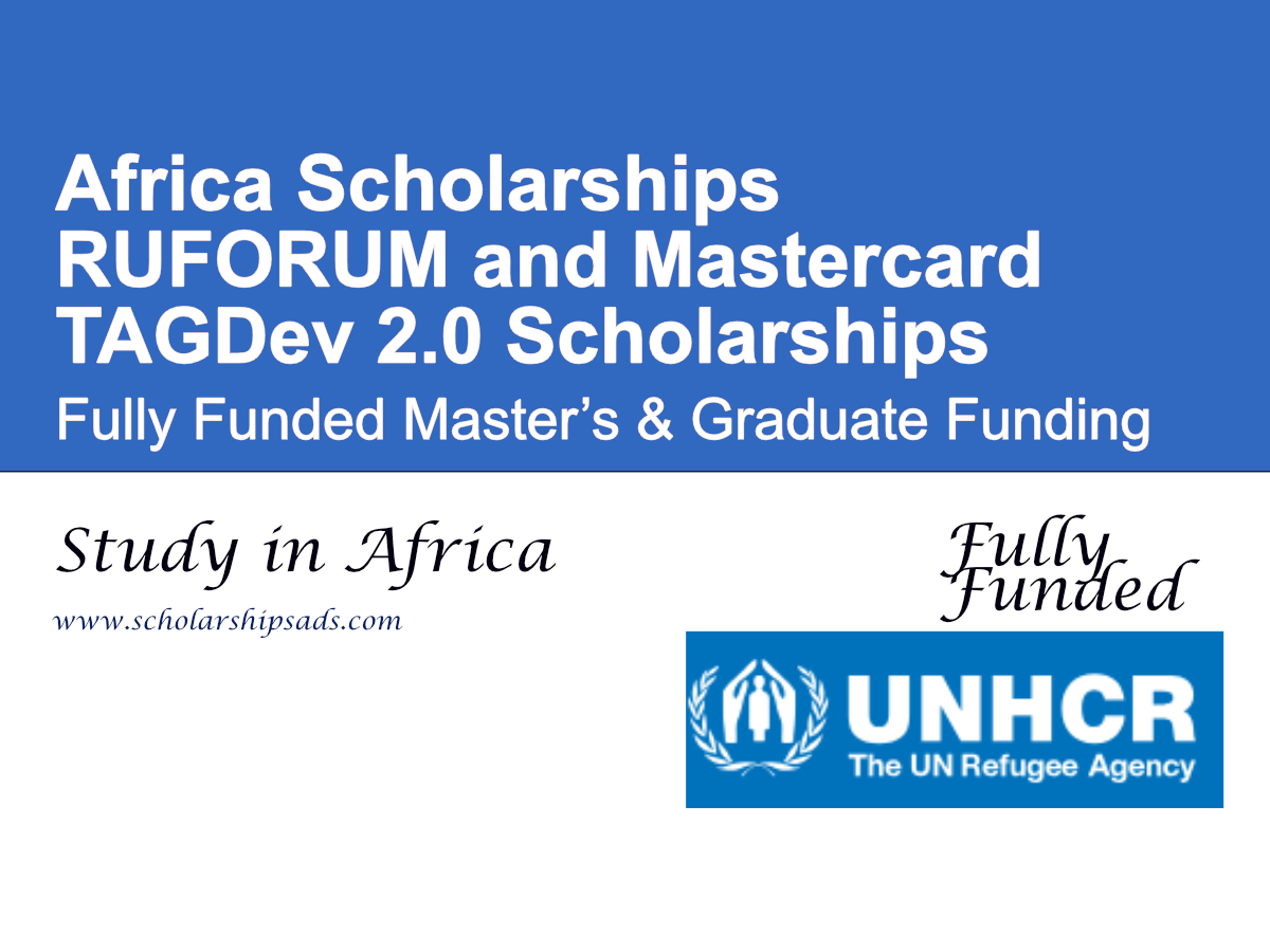 RUFORUM and Mastercard TAGDev 2.0 Scholarships 2026 Across African Universities (Fully Funded Master’s & Graduate Funding)