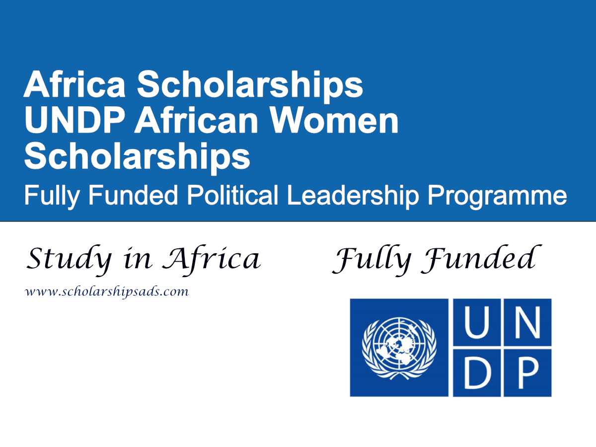 UNDP African Women Scholarships 2026 | Fully Funded Political Leadership Programme in Africa