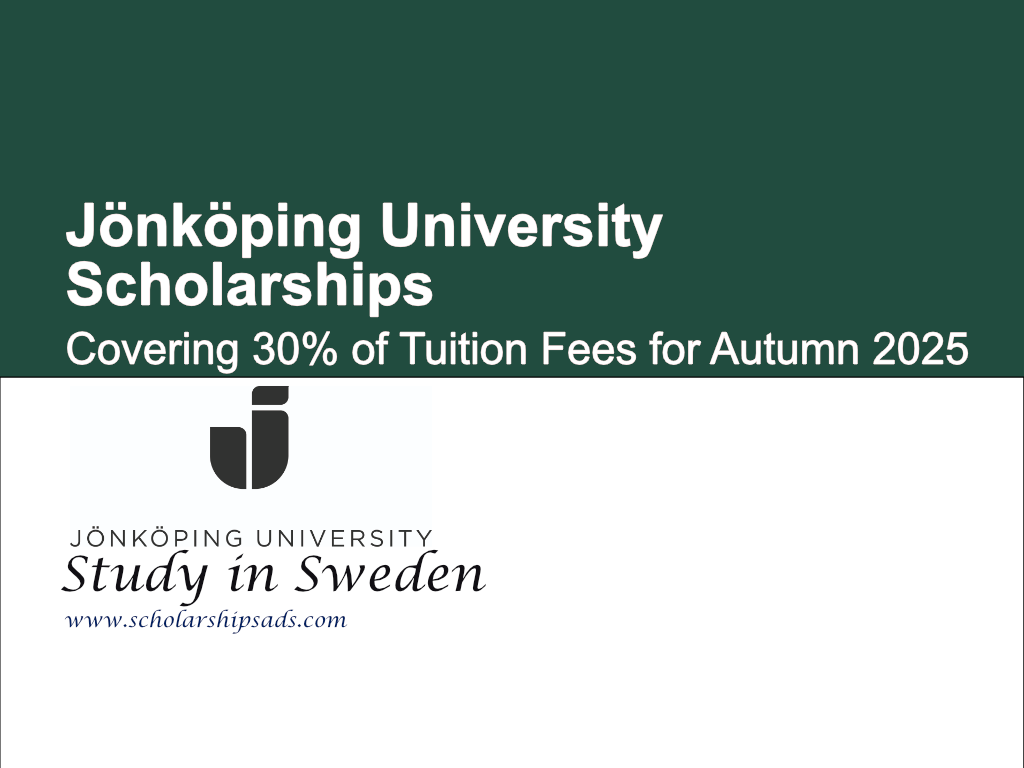 Jonkoping University Scholarships Autumn 2025 in Sweden