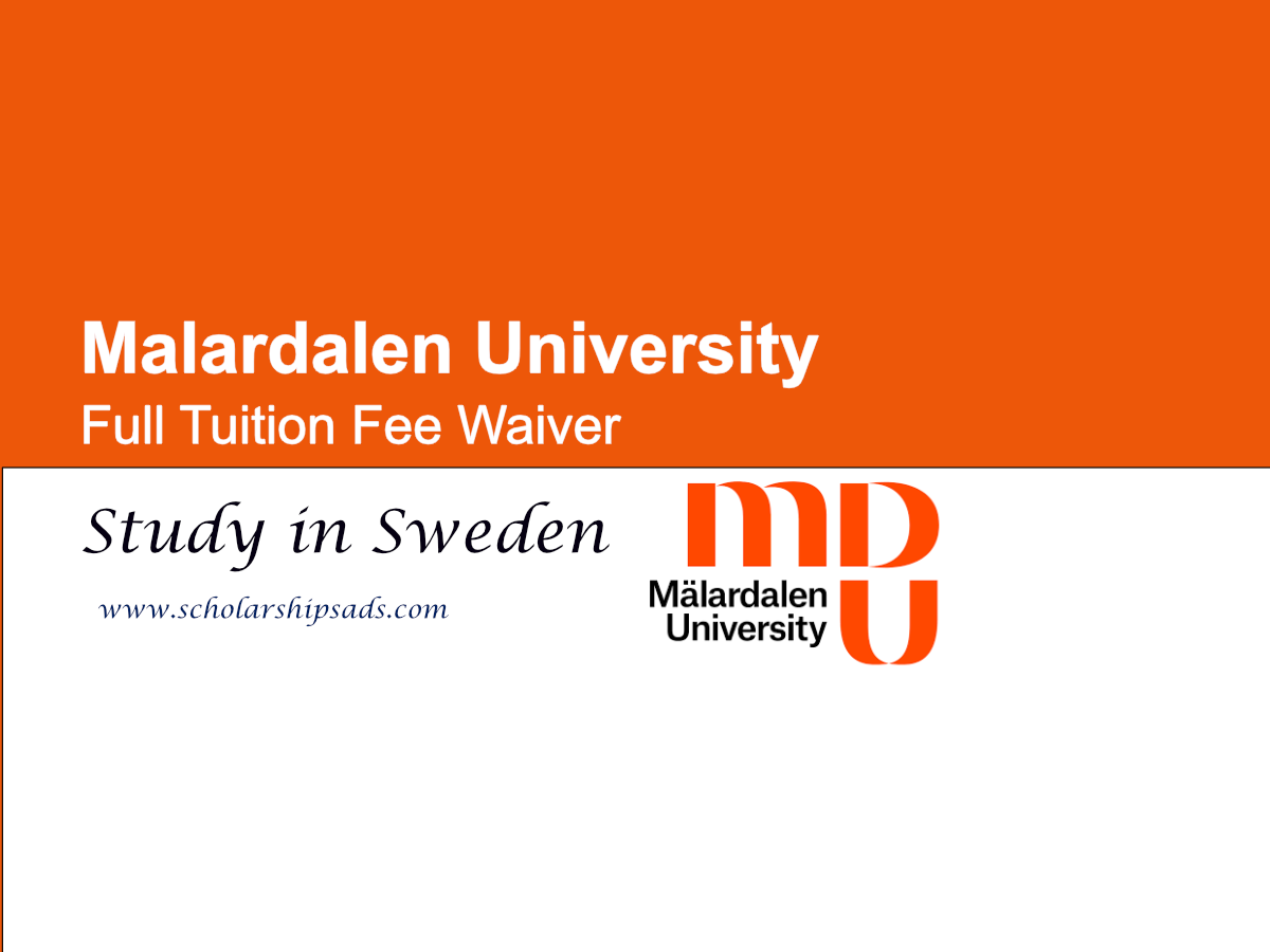 Malardalen University Sweden Scholarships 2025