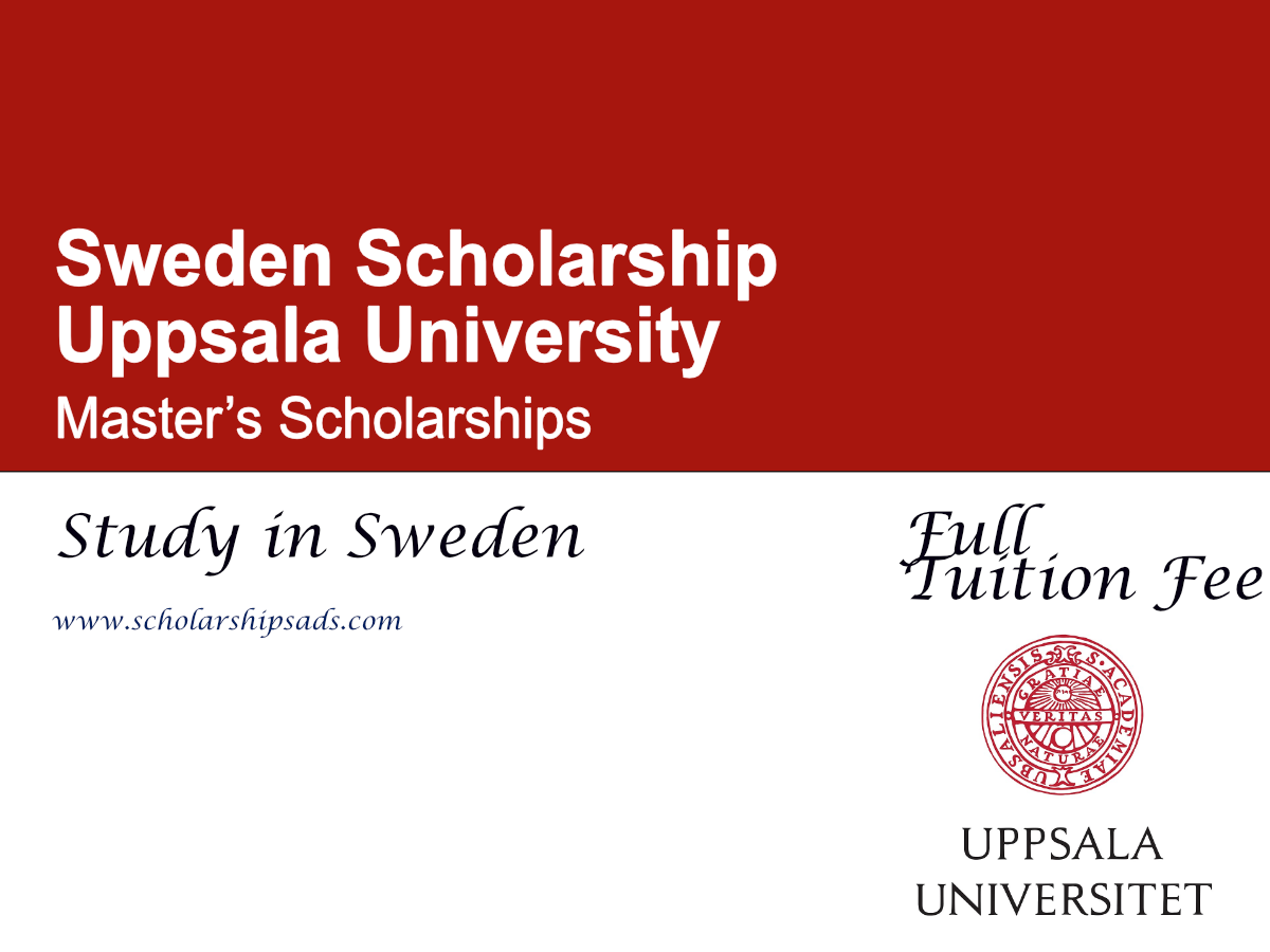 Uppsala University Master’s Scholarships 2026 , Sweden