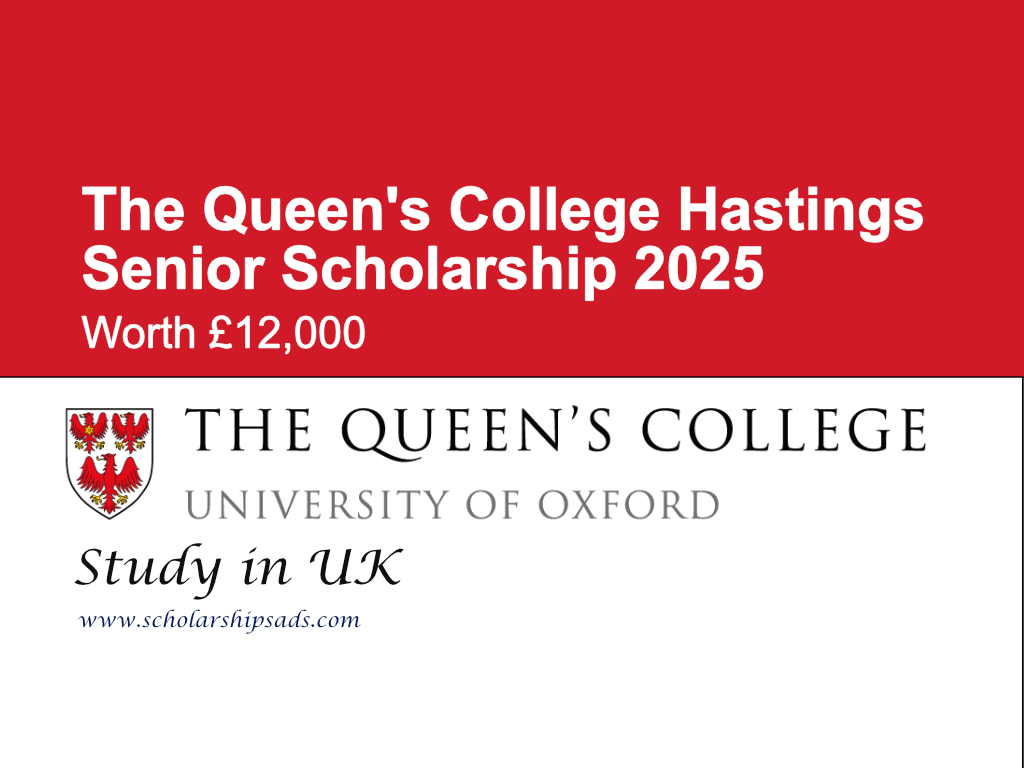  The Queens College Hastings Senior Scholarship 2025 UK (Worth £12,000)