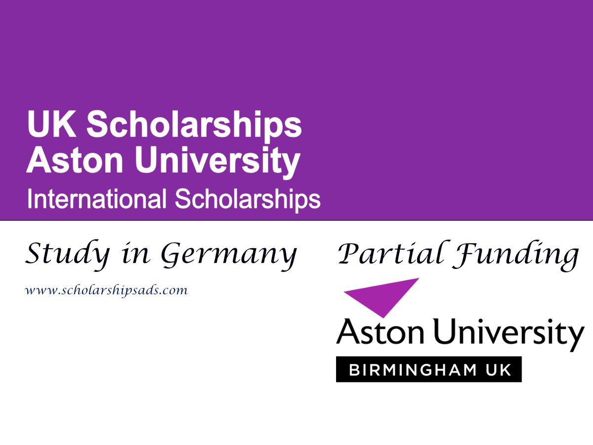 Aston University International Scholarships 2026 ,UK (Up to £25,000 Funding)