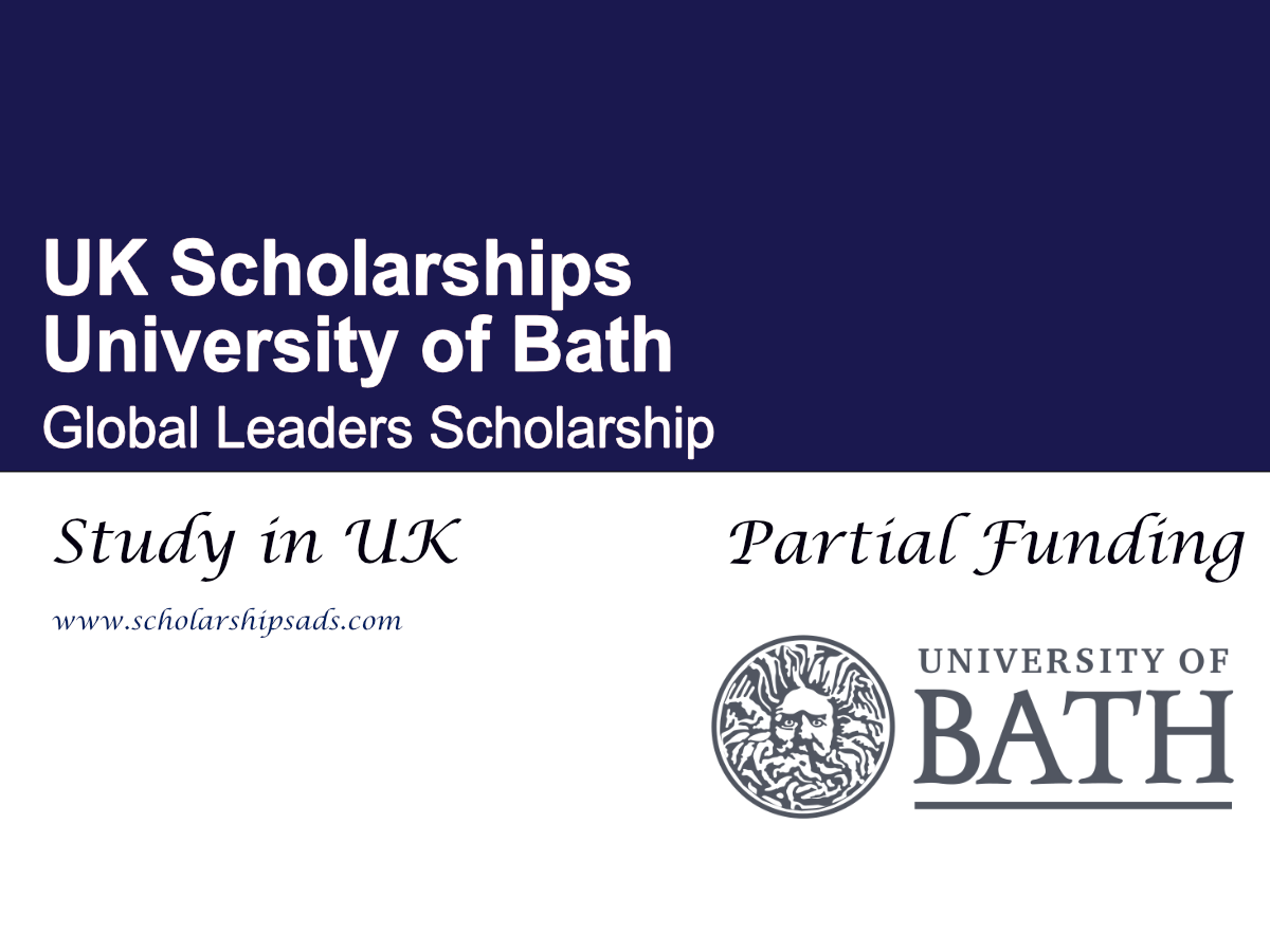 University of Bath Global Leaders Scholarship 2026, UK