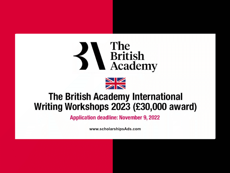 The British Academy International Writing Workshops 2023 for developing countries