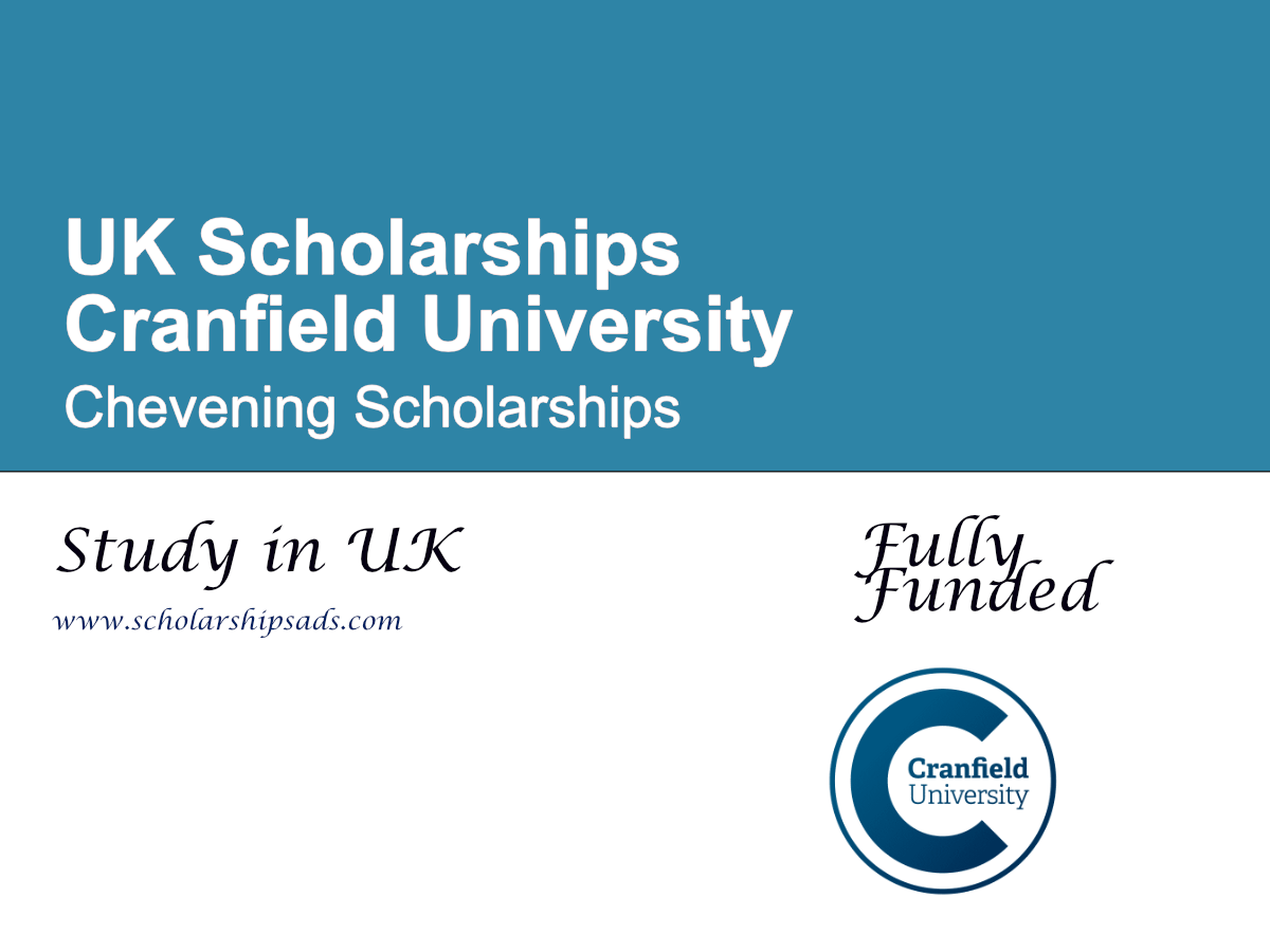 Cranfield University Chevening Scholarships 2027, UK (Fully Funded)