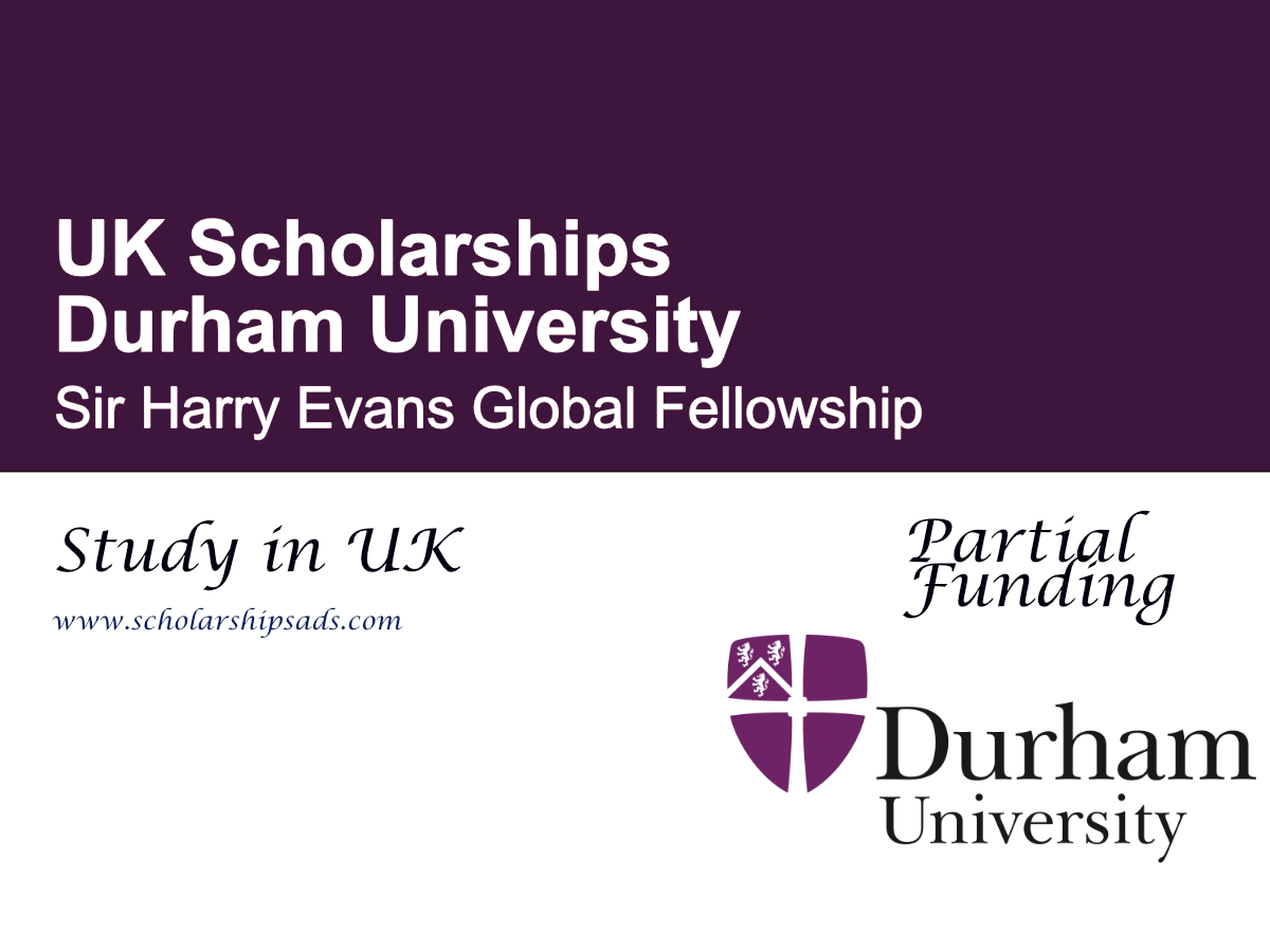 Durham University Sir Harry Evans Global Fellowship 2027