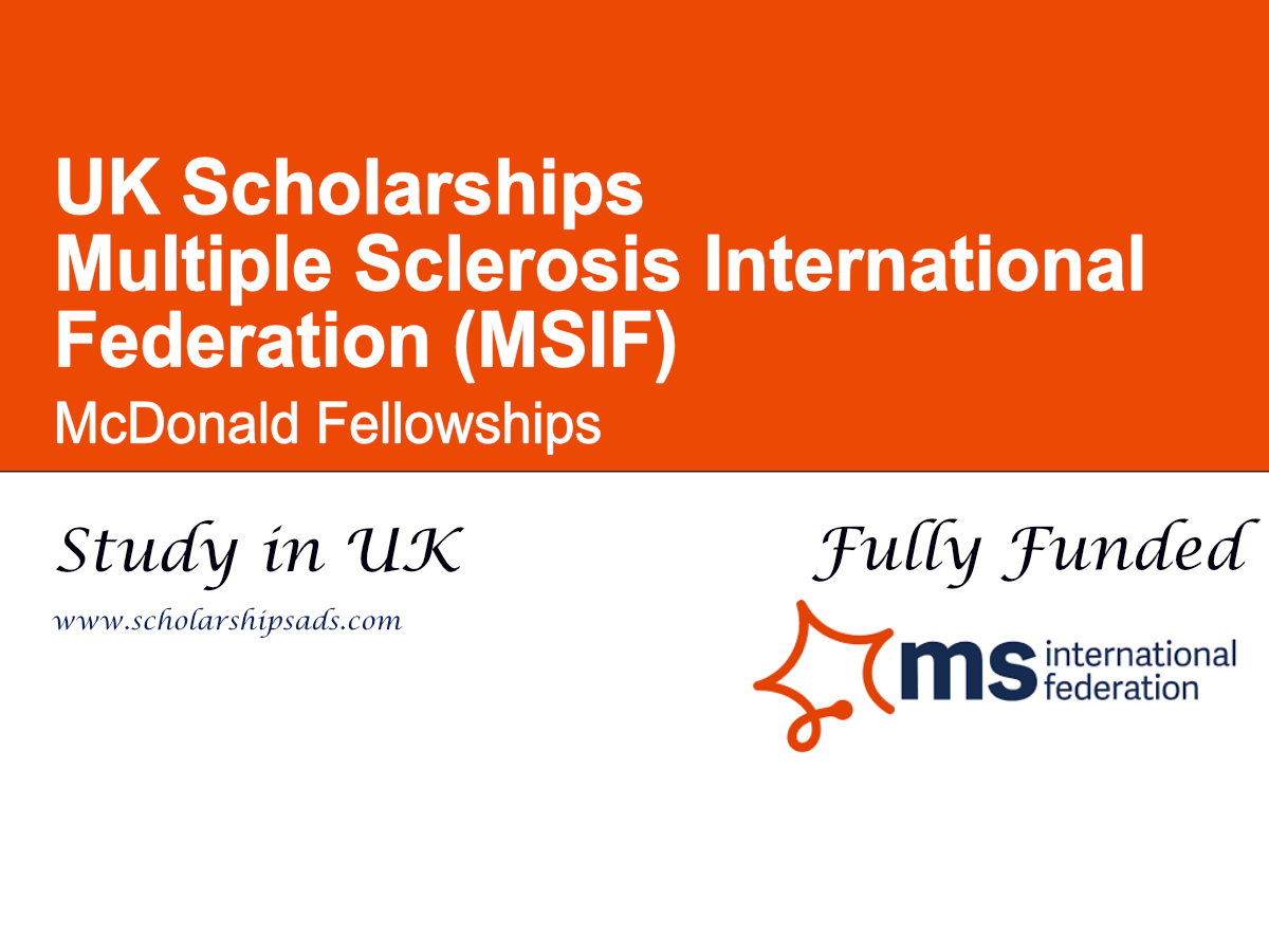 McDonald Fellowships 2026, UK (Fully Funded)
