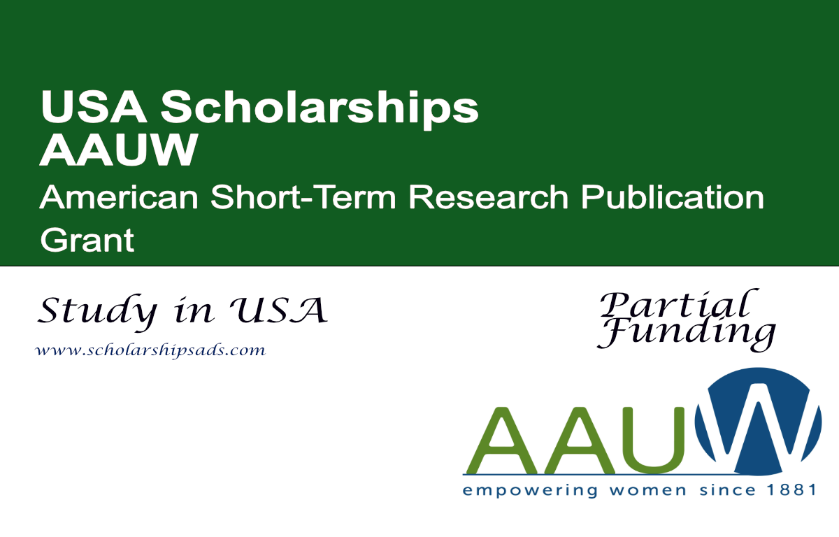 AAUW American Short-Term Research Publication Grant 2026, USA