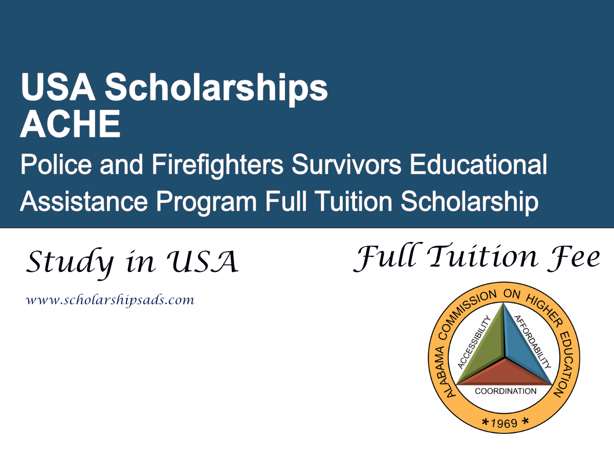 Police and Firefighters Survivors Educational Assistance Program Full Tuition Scholarship 2026, USA