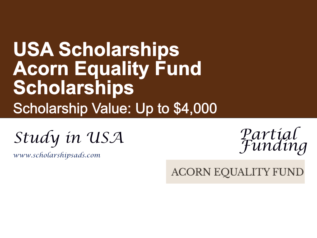 Acorn Equality Fund Scholarships, USA