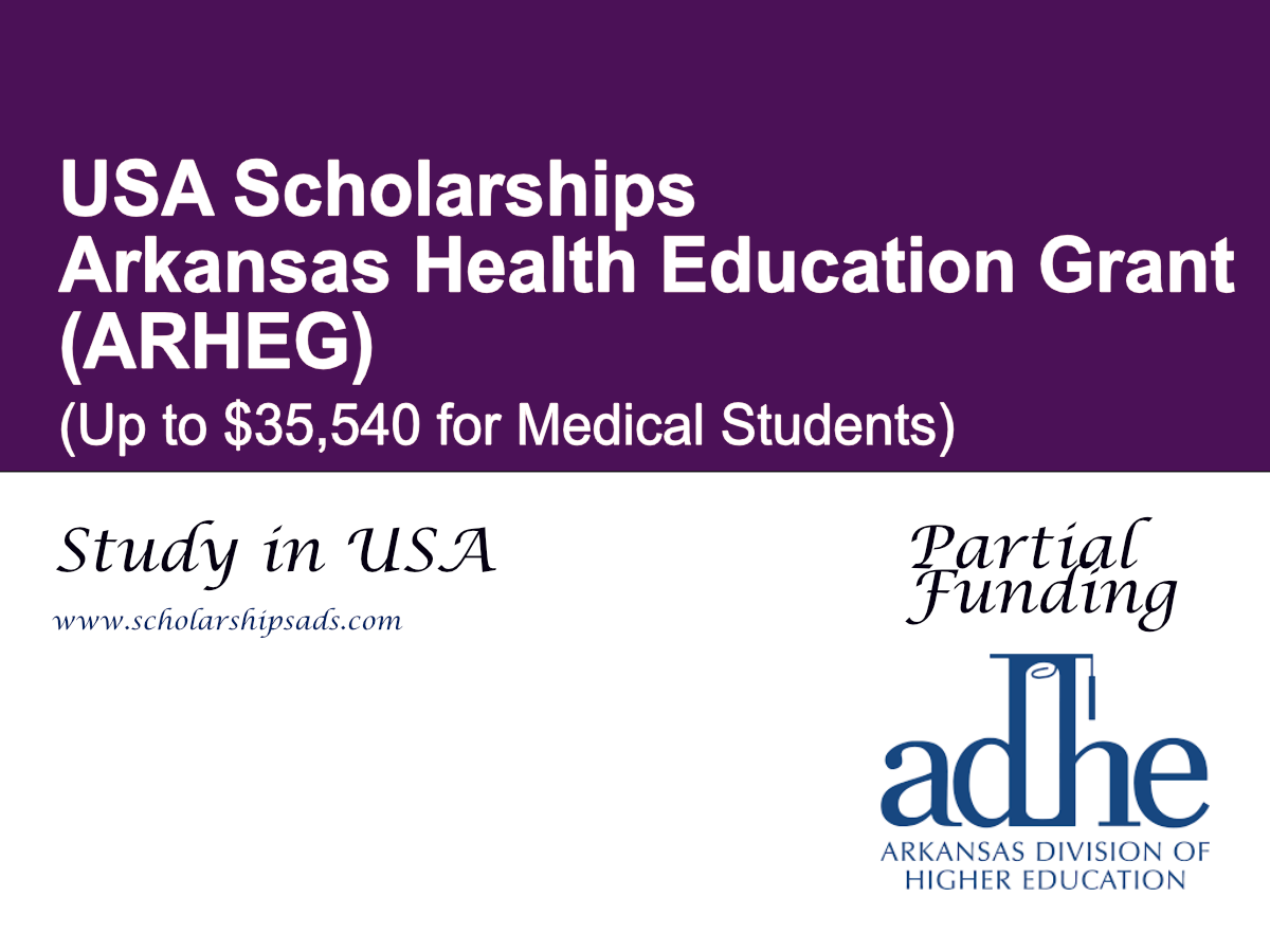 Arkansas Health Education Grant (ARHEG), USA (Up to $35,540 for Medical Students)
