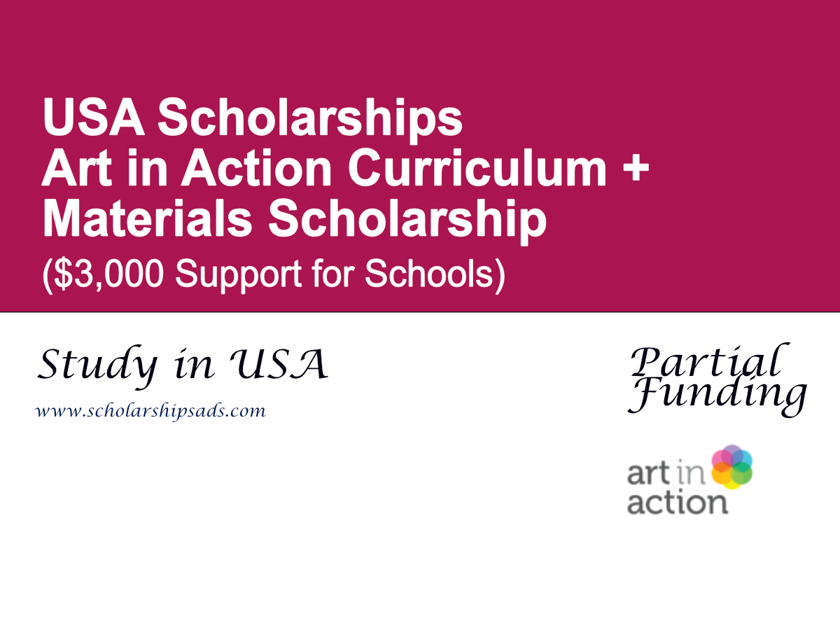 Art in Action Curriculum + Materials Scholarship 2026 in USA ($3,000 Support for Schools)