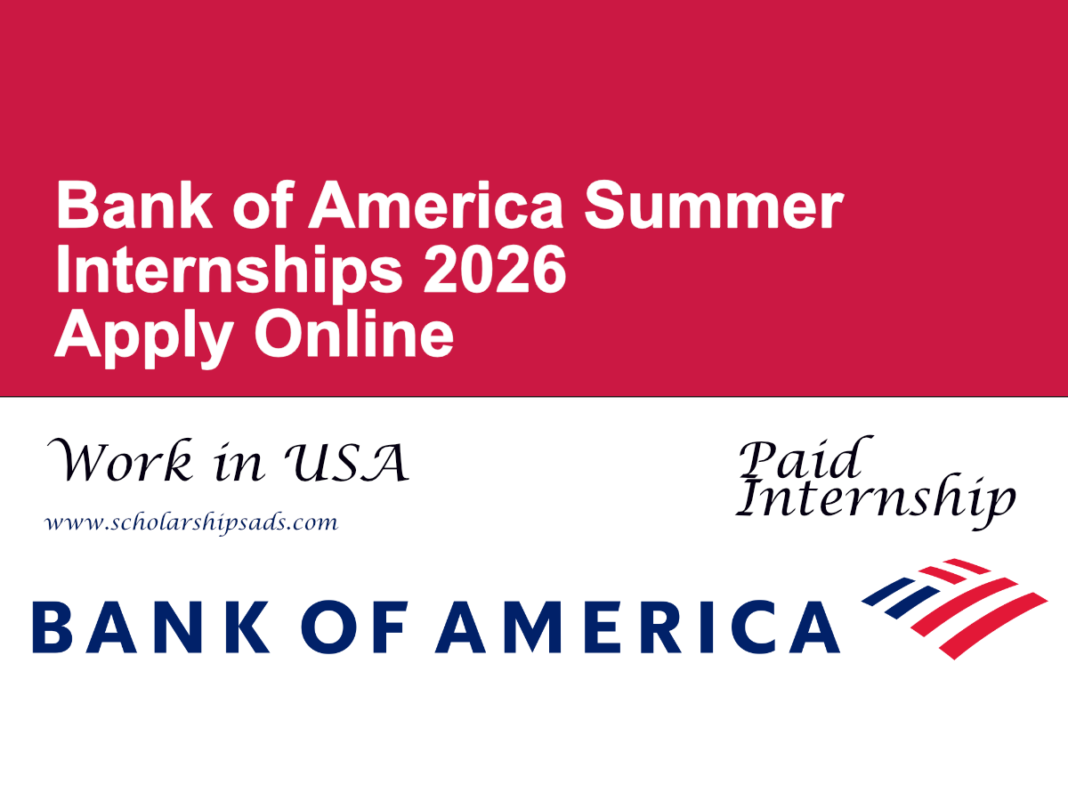 Bank of America Summer Internships 2026 (Apply Online)