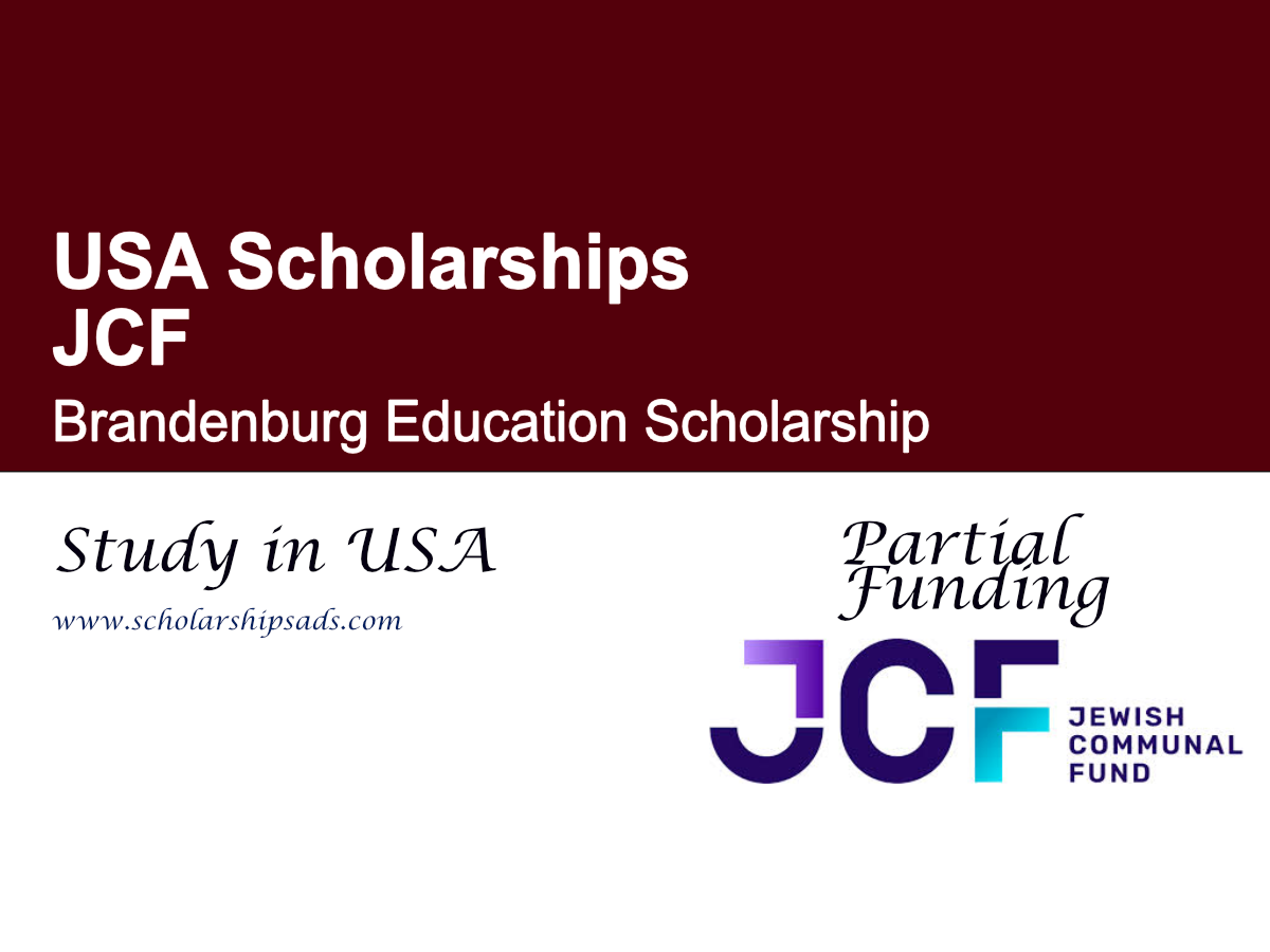 JCF Brandenburg Education Scholarship, USA