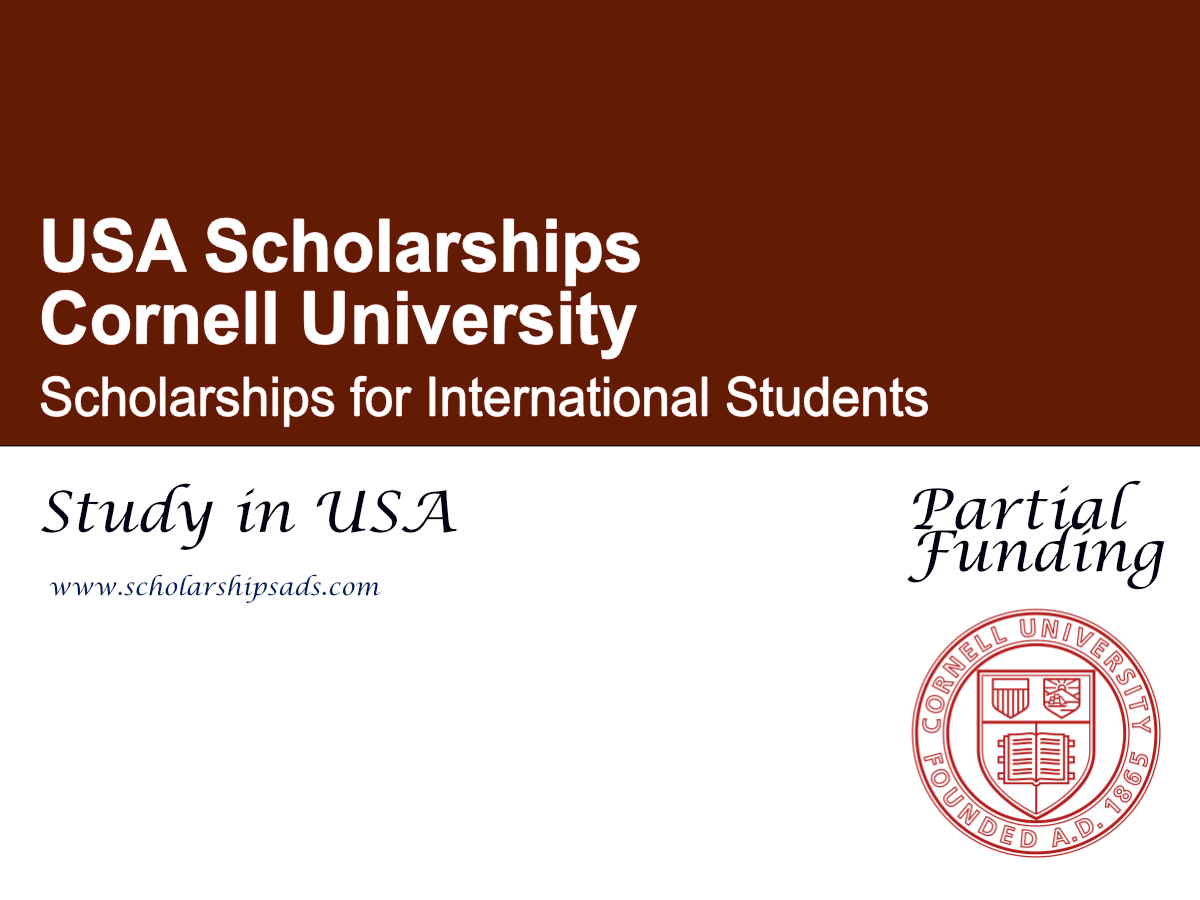 Cornell University Scholarships 2026 , USA