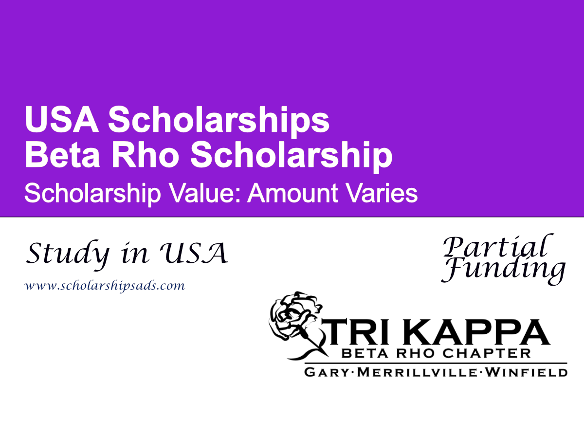 Beta Rho Scholarship in USA