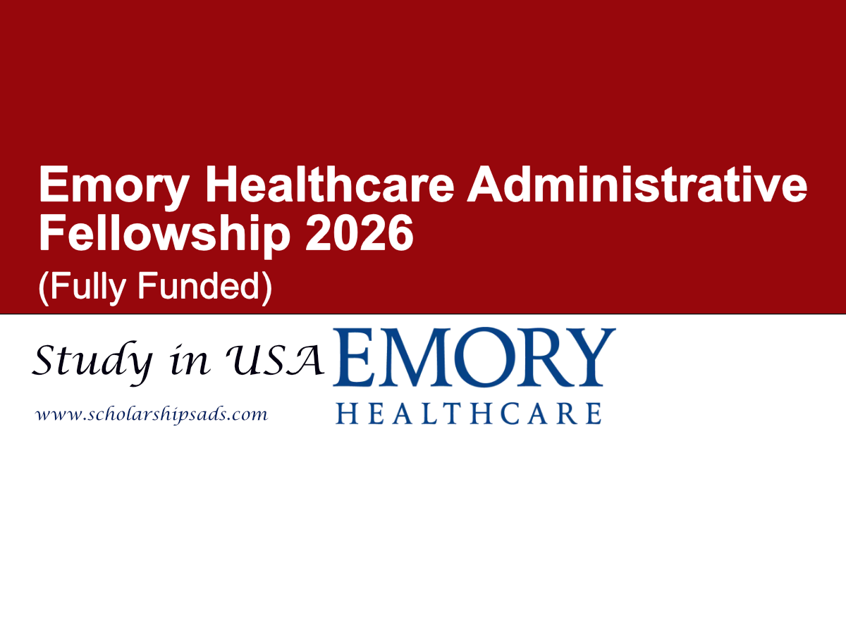 USA Emory Healthcare Administrative Fellowship 2026