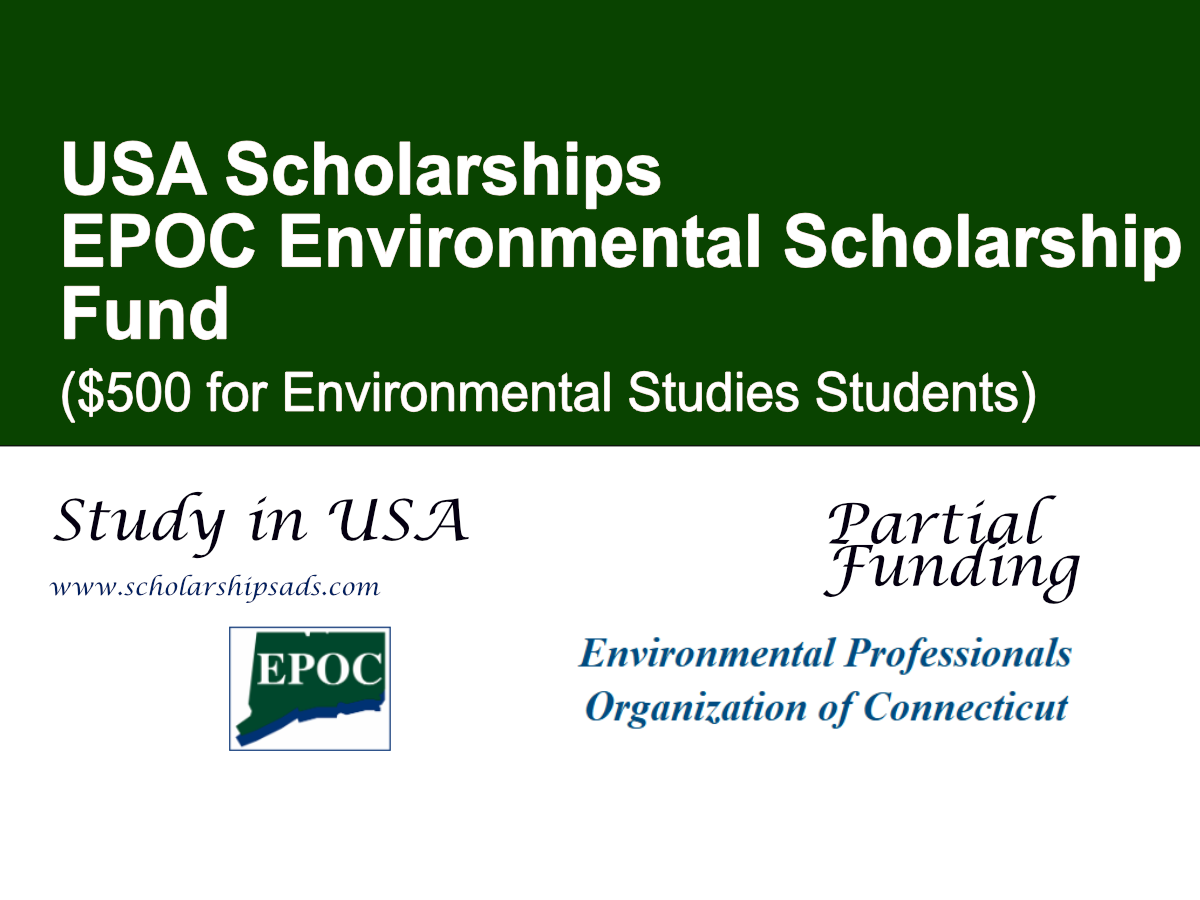 EPOC Environmental Scholarship Fund in USA ($500 for Environmental Studies Students)