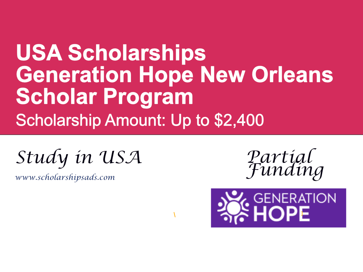 Generation Hope New Orleans Scholar Program in the USA
