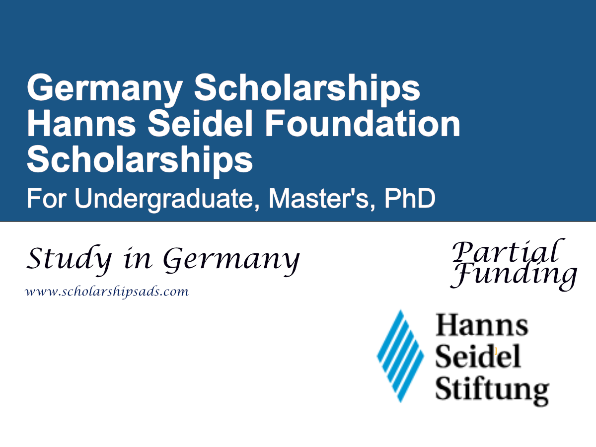 Hanns Seidel Foundation Scholarships 2026 in Germany