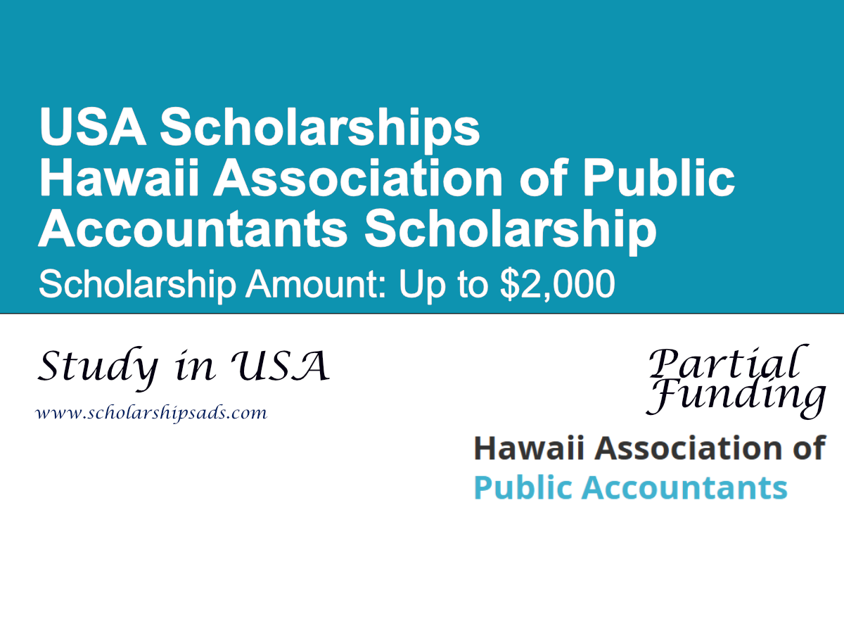 Hawaii Association of Public Accountants Scholarship in USA