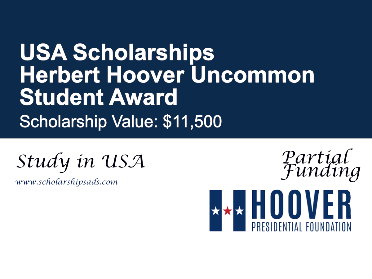 Herbert Hoover Uncommon Student Award in USA