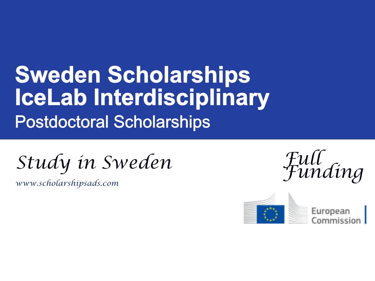 IceLab Interdisciplinary Postdoctoral Scholarships 2026 in Sweden