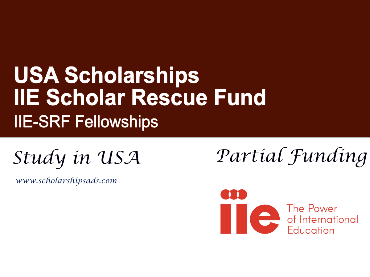 Institute of International Education IIE-SRF Fellowships 2026 , USA