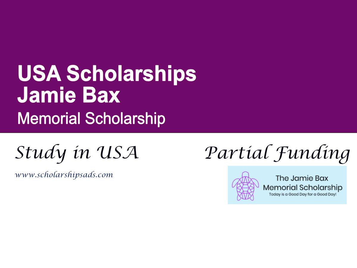 Jamie Bax Memorial Scholarship 2026 , USA