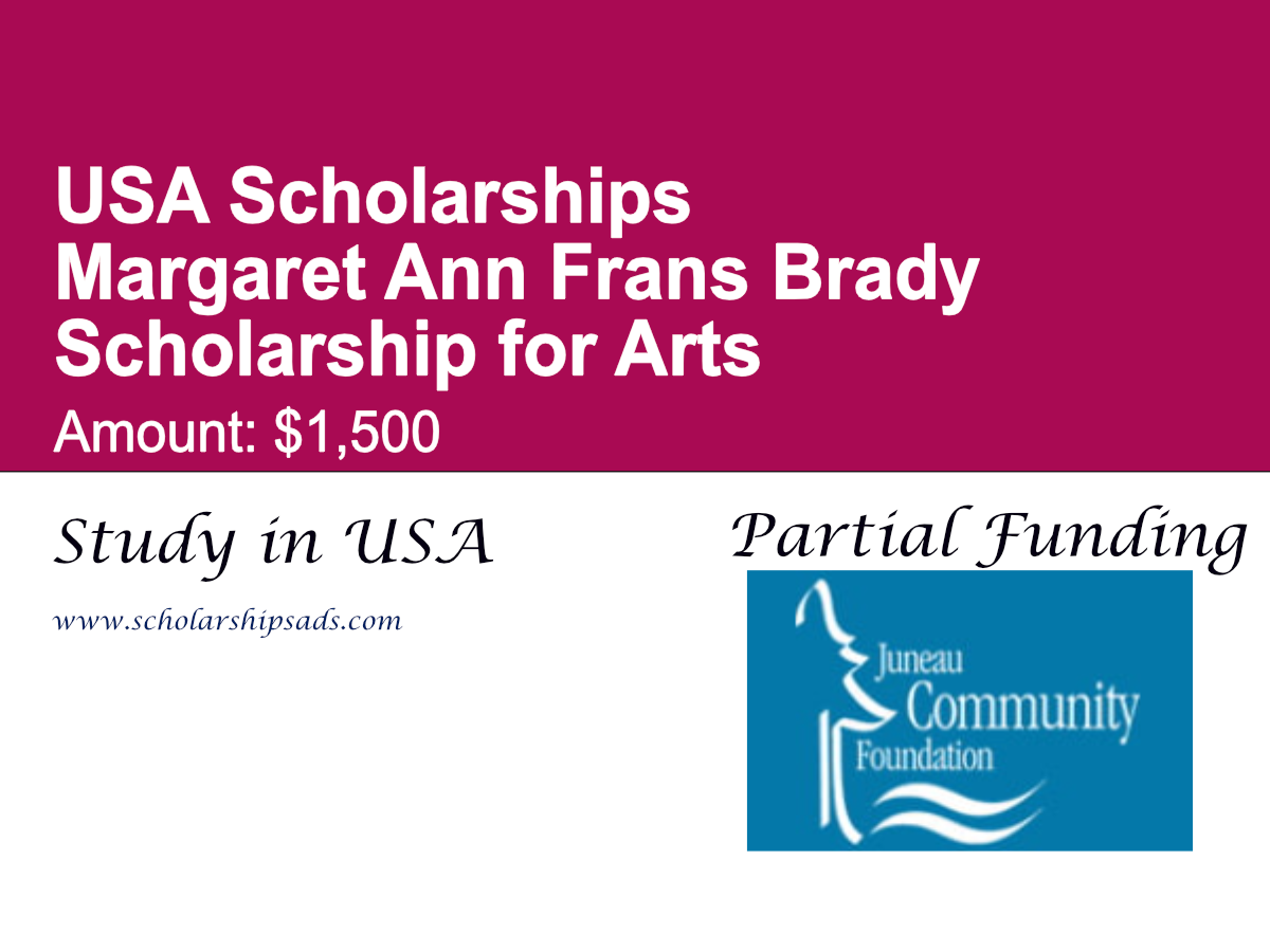 Margaret Ann Frans Brady Scholarship for Arts 2026 , USA