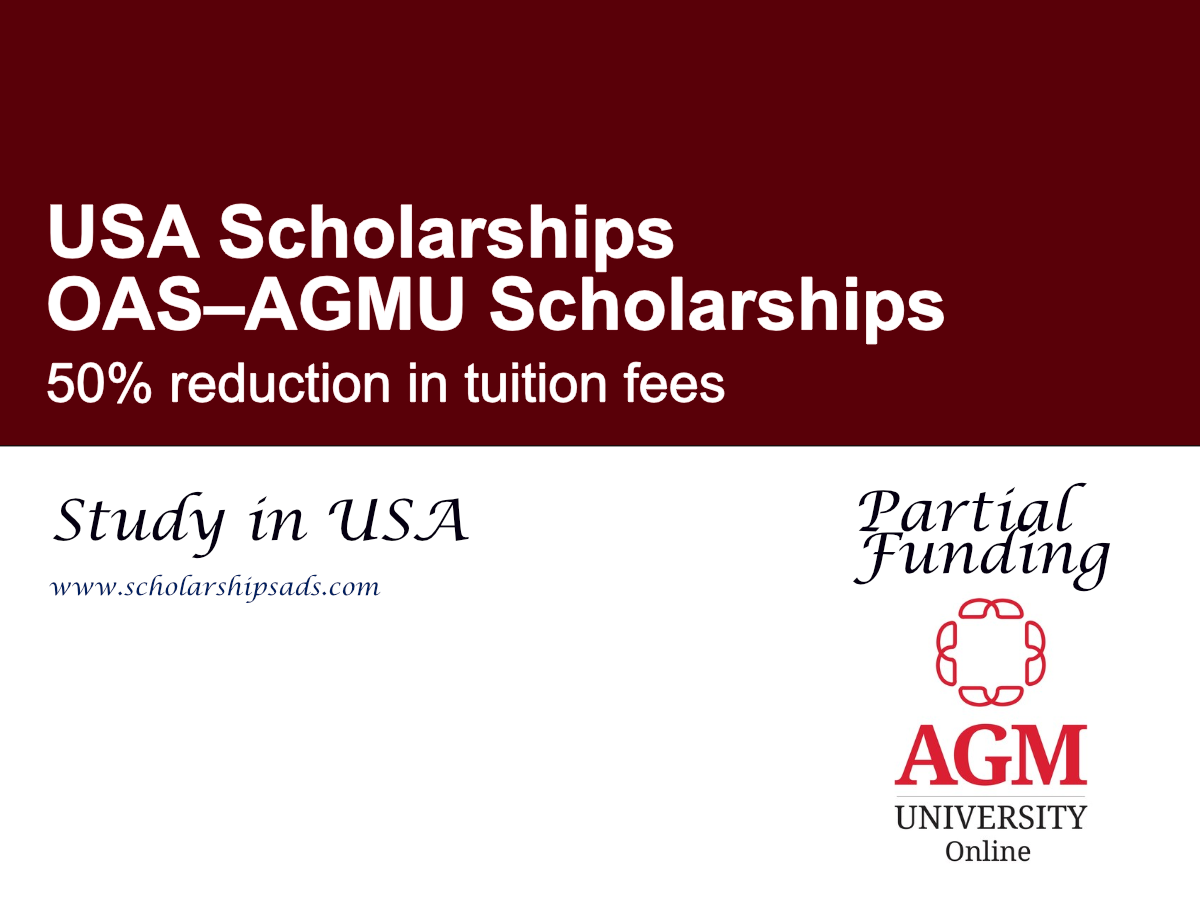 OAS–AGMU Scholarship 2026, USA