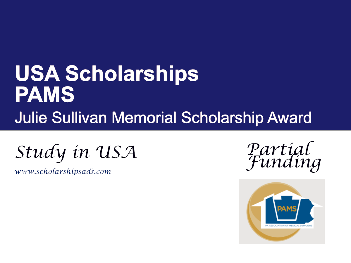 PAMS Julie Sullivan Memorial Scholarship Award in the USA