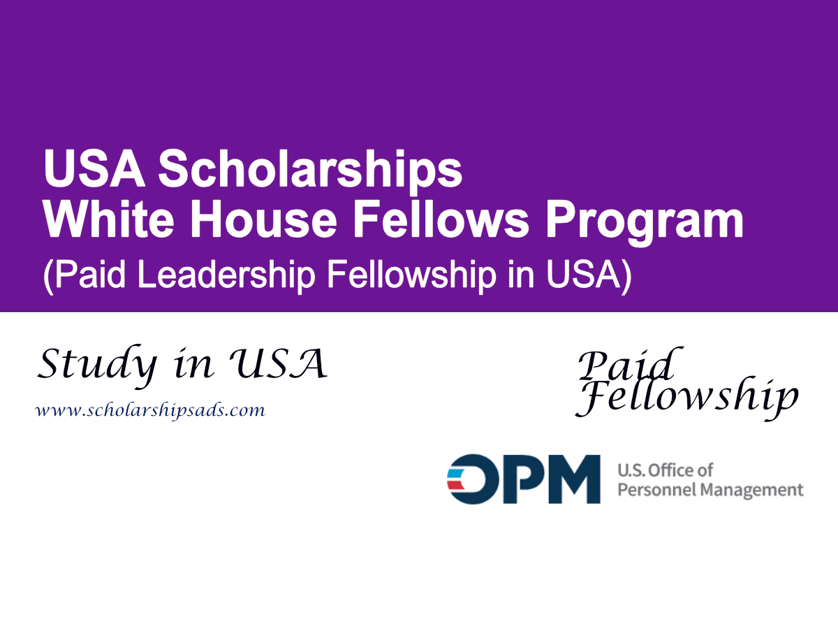 White House Fellows Program 2026–2027 (Paid Leadership Fellowship in USA)