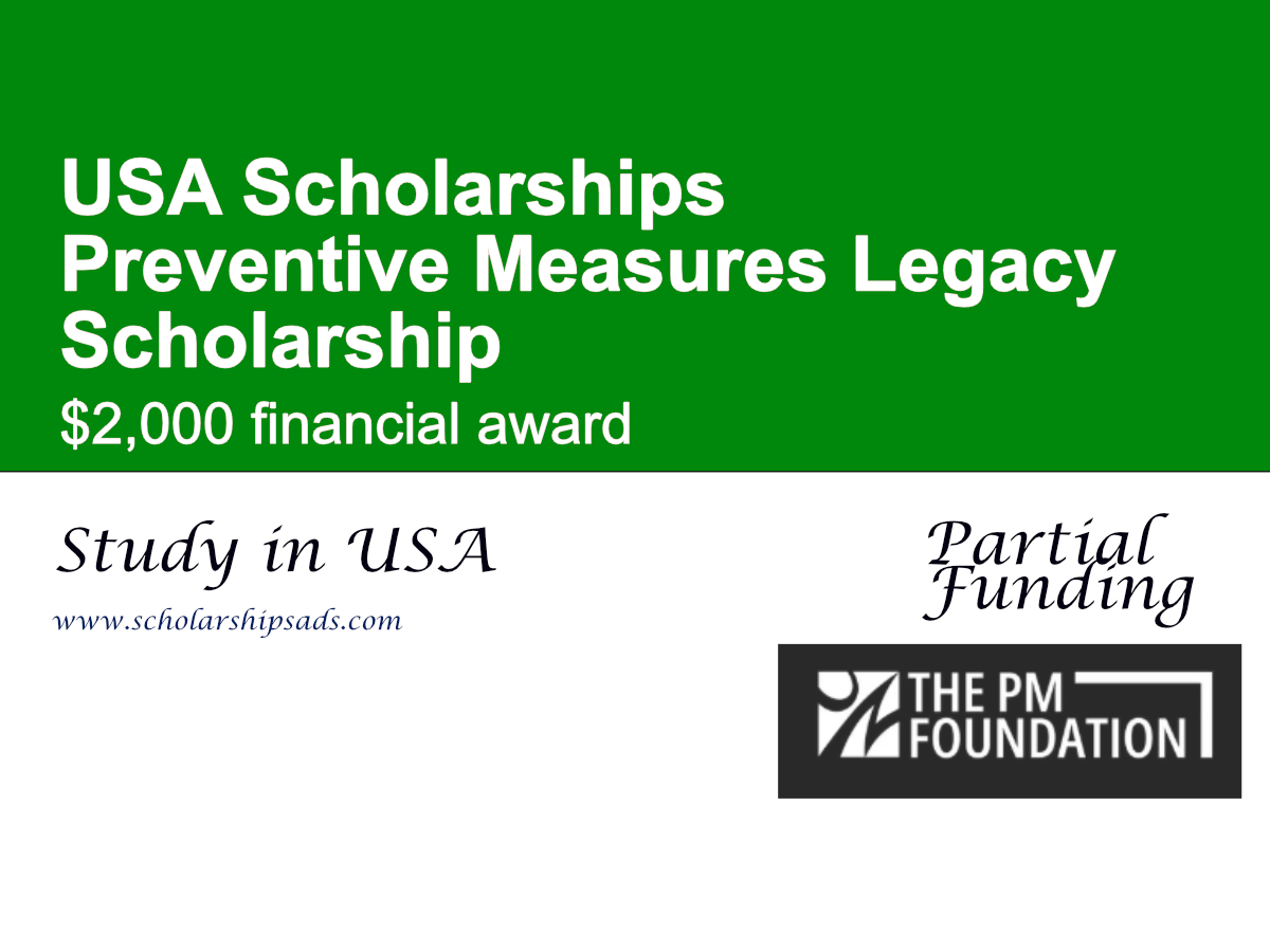 Preventive Measures Legacy Scholarship, USA