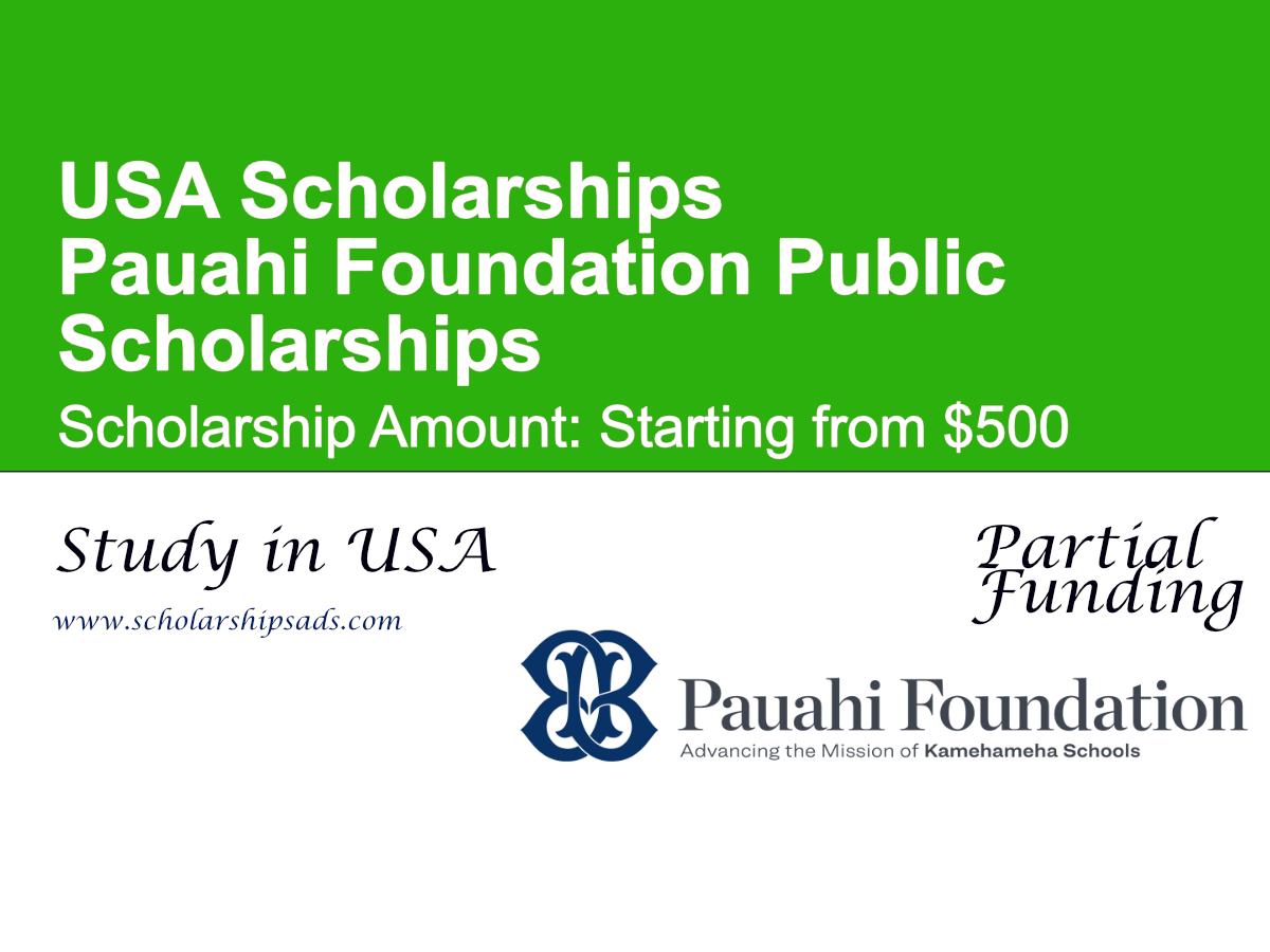 Pauahi Foundation Public Scholarships in USA