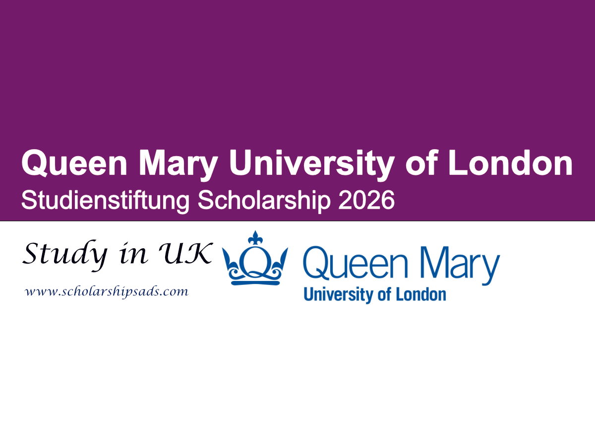 UK Queen Mary University of London Studienstiftung Scholarship 2026