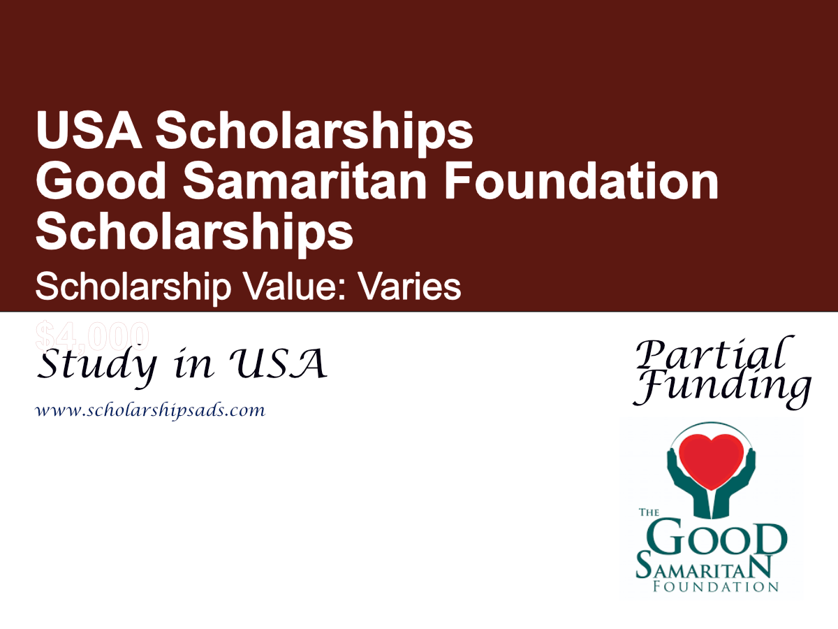 Good Samaritan Foundation Scholarships, USA