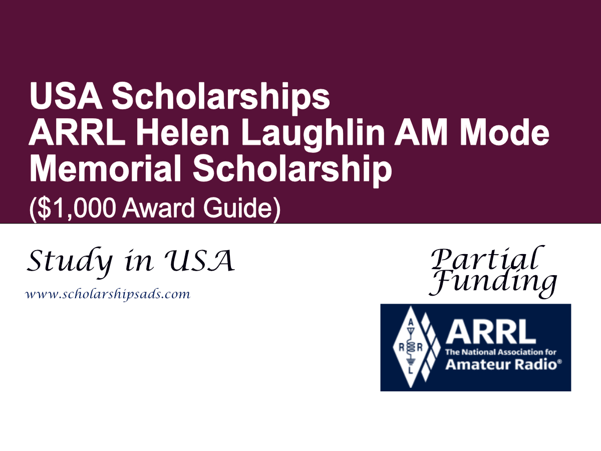 ARRL Helen Laughlin AM Mode Memorial Scholarship ($1,000 Award Guide)