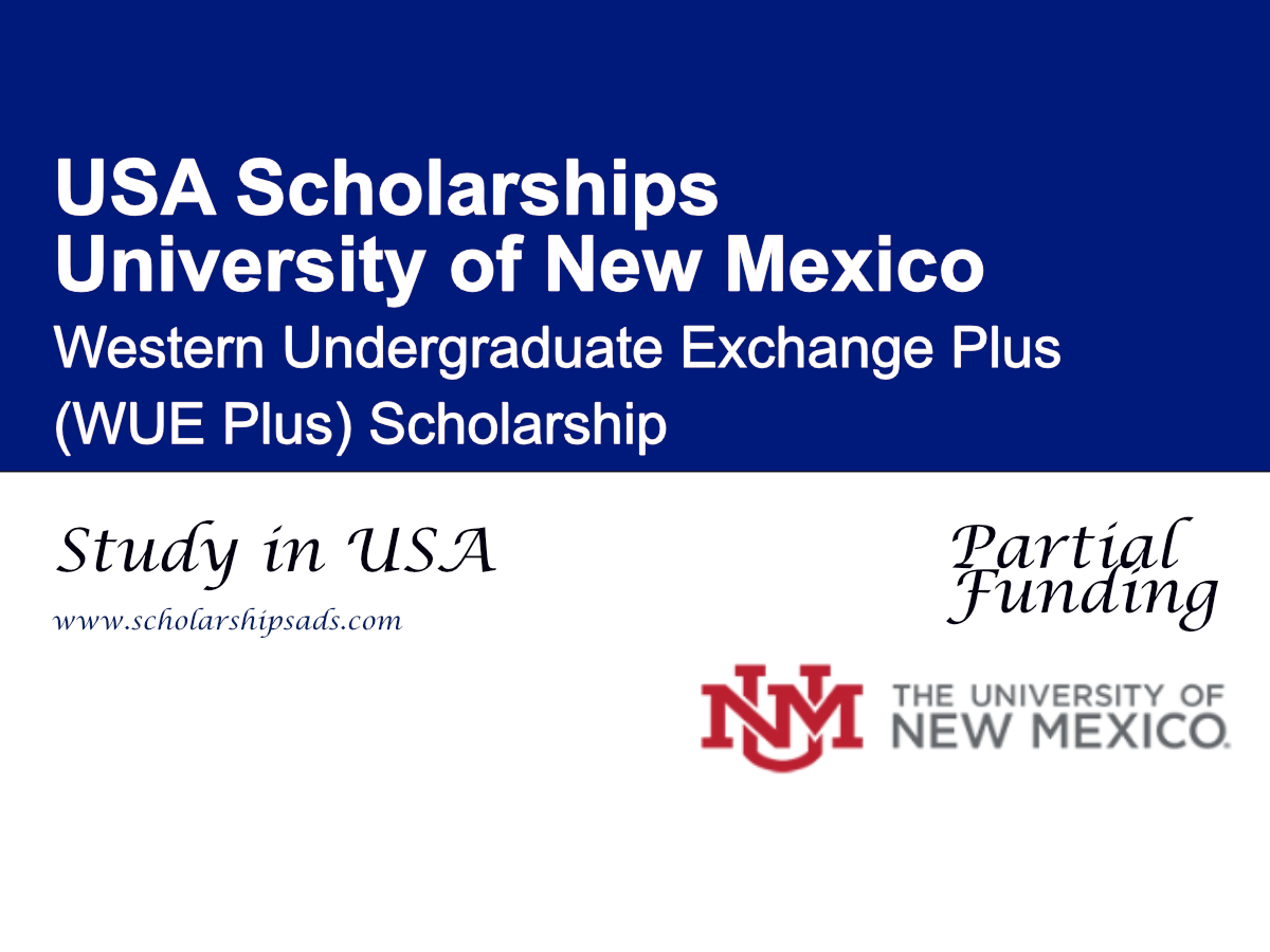 University of New Mexico Western Undergraduate Exchange Plus (WUE Plus) Scholarship, USA