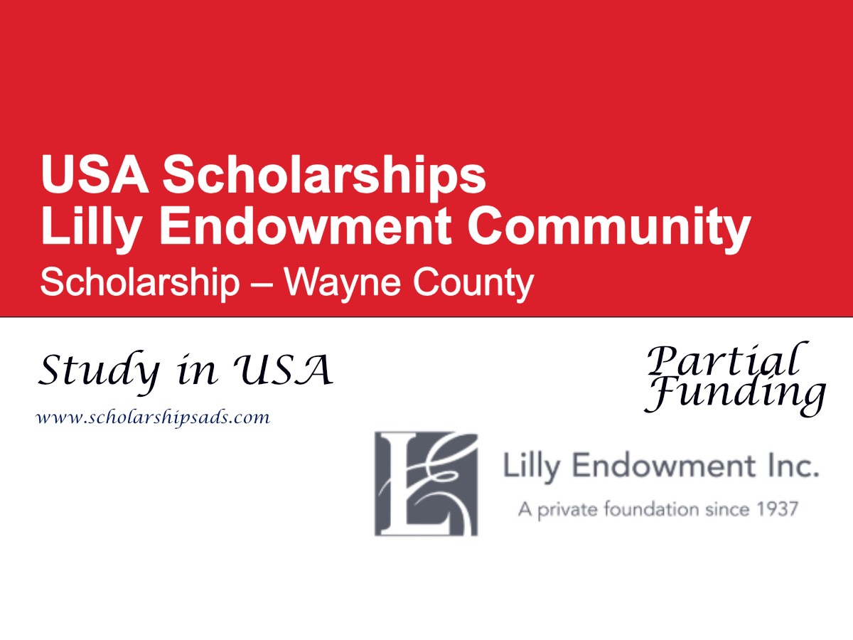 Lilly Endowment Community Scholarship – Wayne County, USA