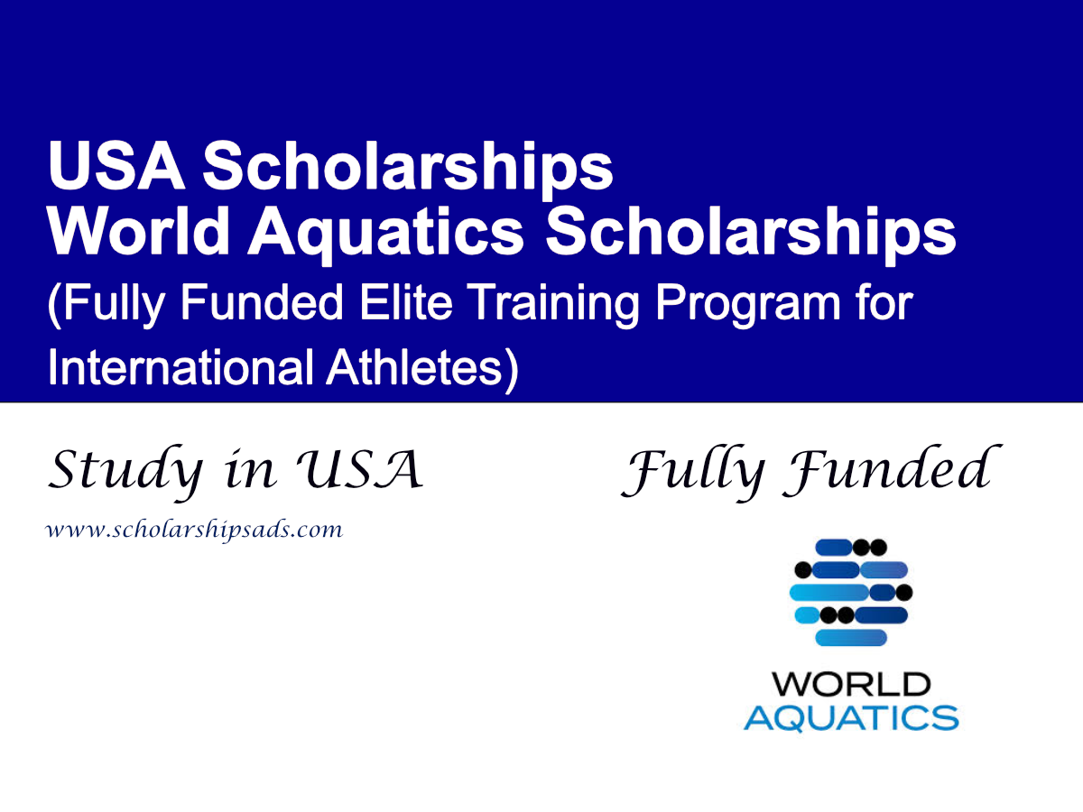 World Aquatics Scholarships 2026, USA (Fully Funded Elite Training Program for International Athletes)
