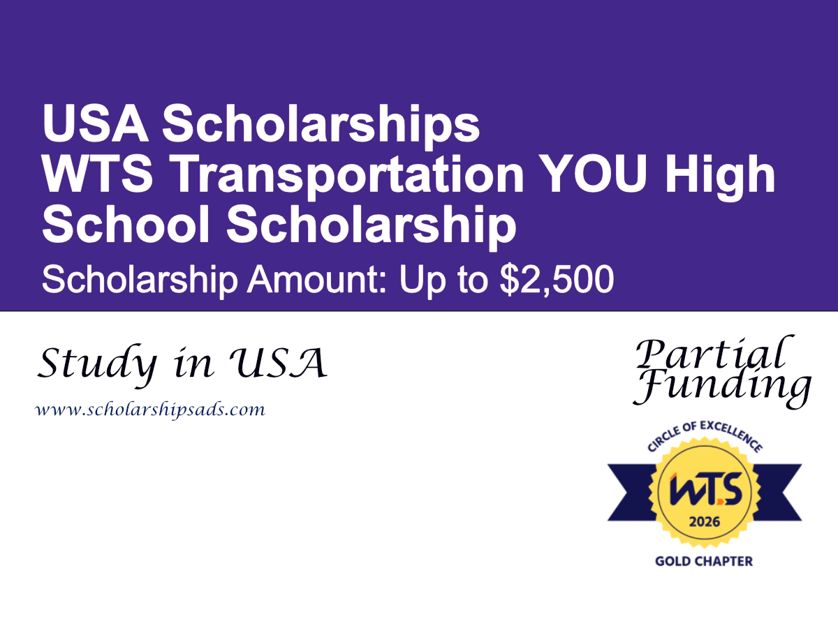 WTS Transportation YOU High School Scholarship in USA