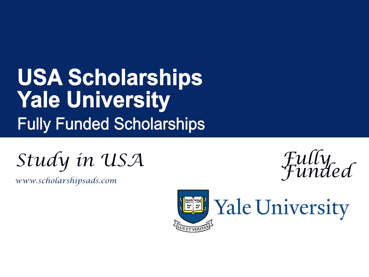 Yale University Scholarships 2026 , USA (Fully Funded)