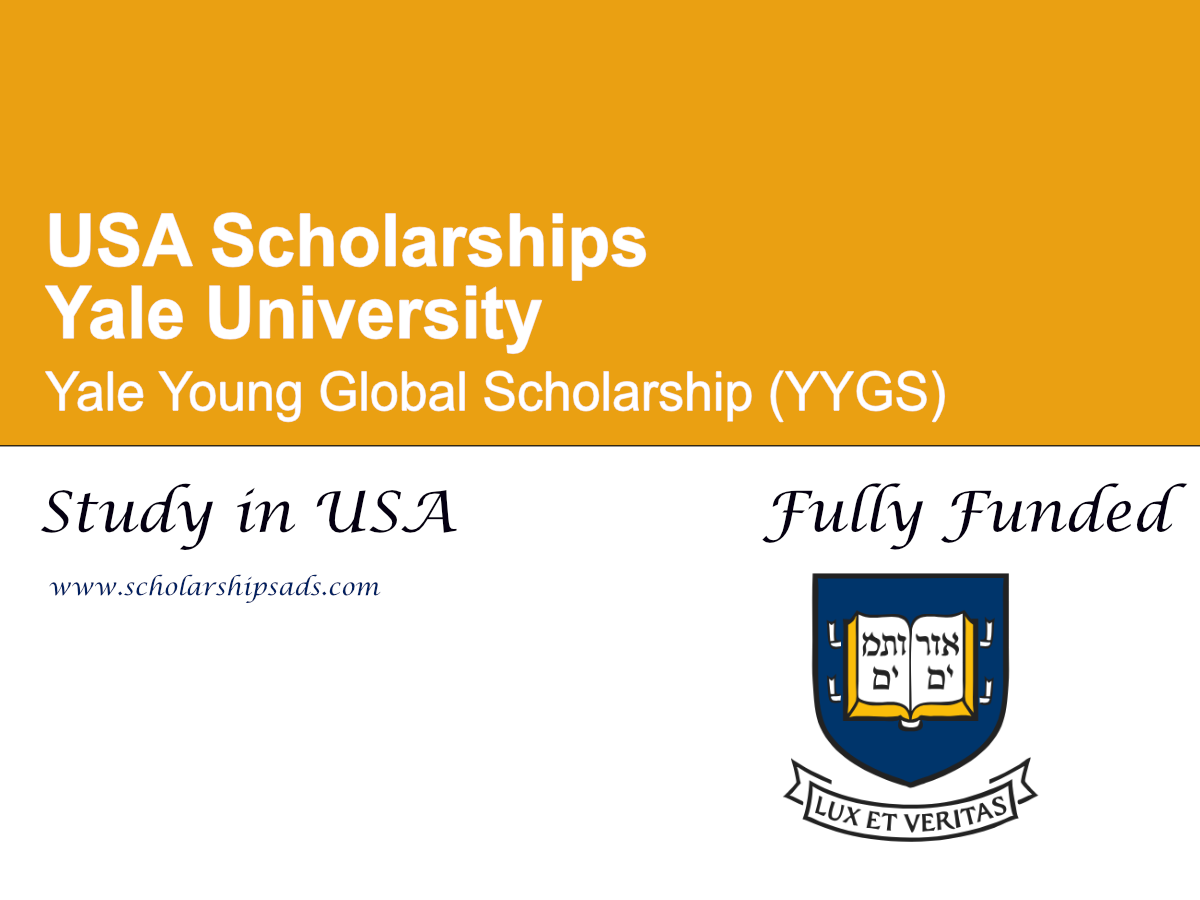 USA Yale University Yale Young Global Scholarship (YYGS) 2026 (Fully Funded)