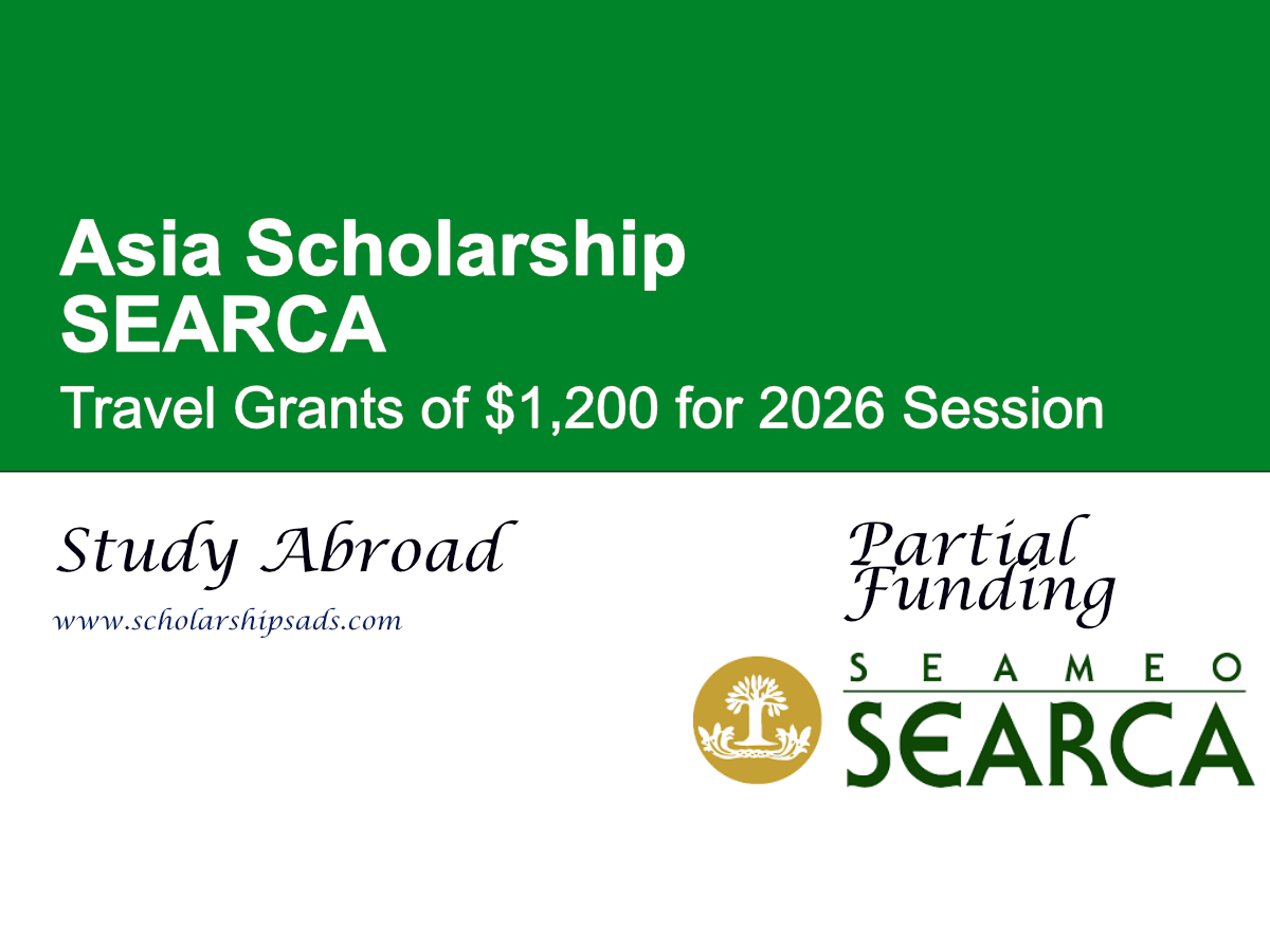 SEARCA Travel Grants of $1,200 for 2026 Session (Complete Guide)