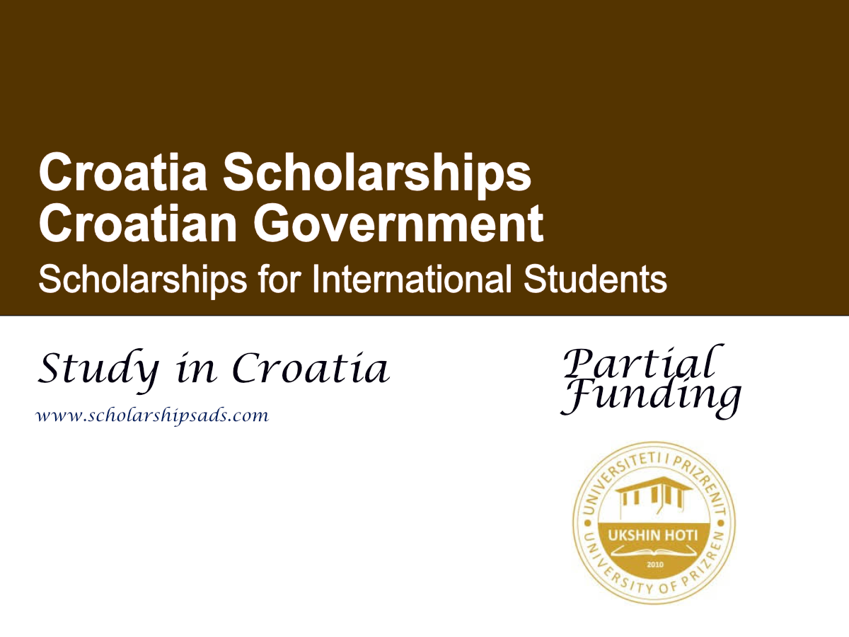 Croatian Government Scholarships 2026/2027 for International Students