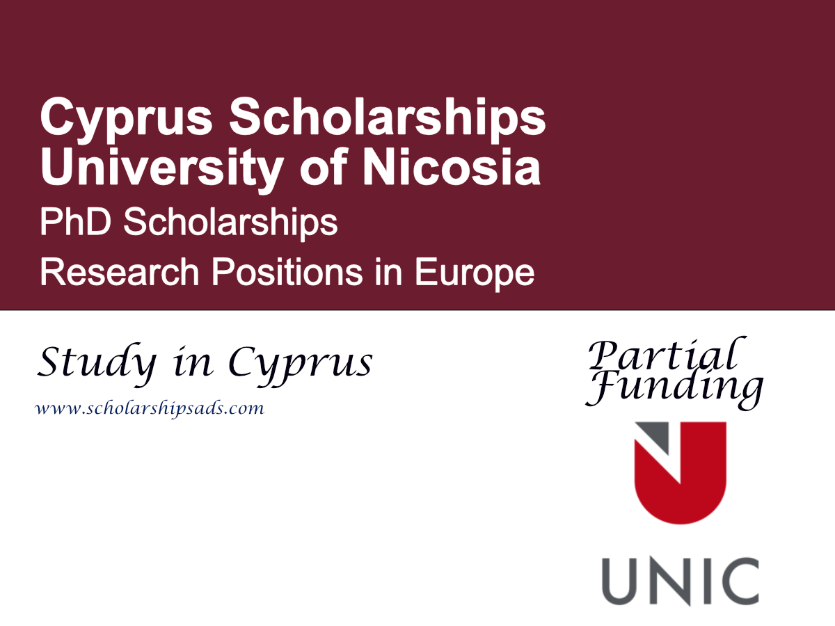 University of Nicosia PhD Scholarships 2026 | Research Positions in Europe