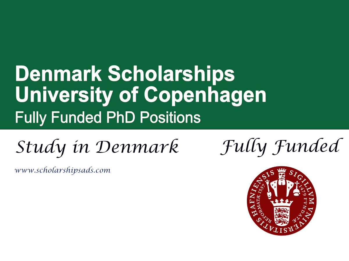 University of Copenhagen PhD Positions 2026 (Fully Funded)