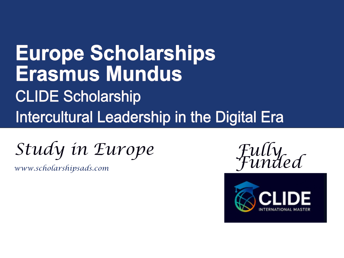 Erasmus Mundus CLIDE Scholarship 2026–28 (Fully Funded) | Intercultural Leadership in the Digital Era